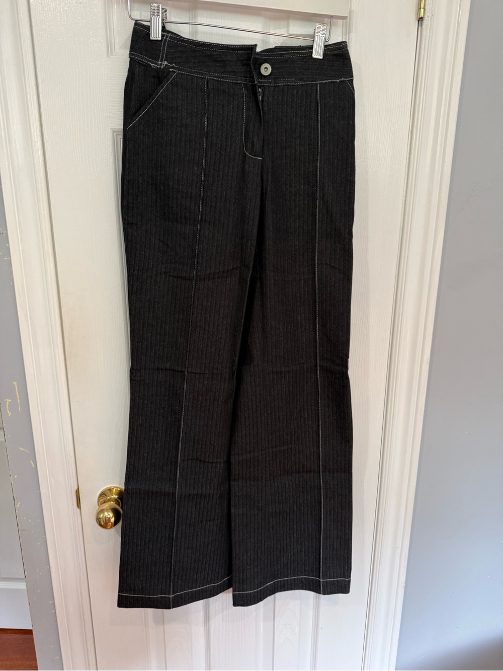 Women’s Black Pinstripe jeans
